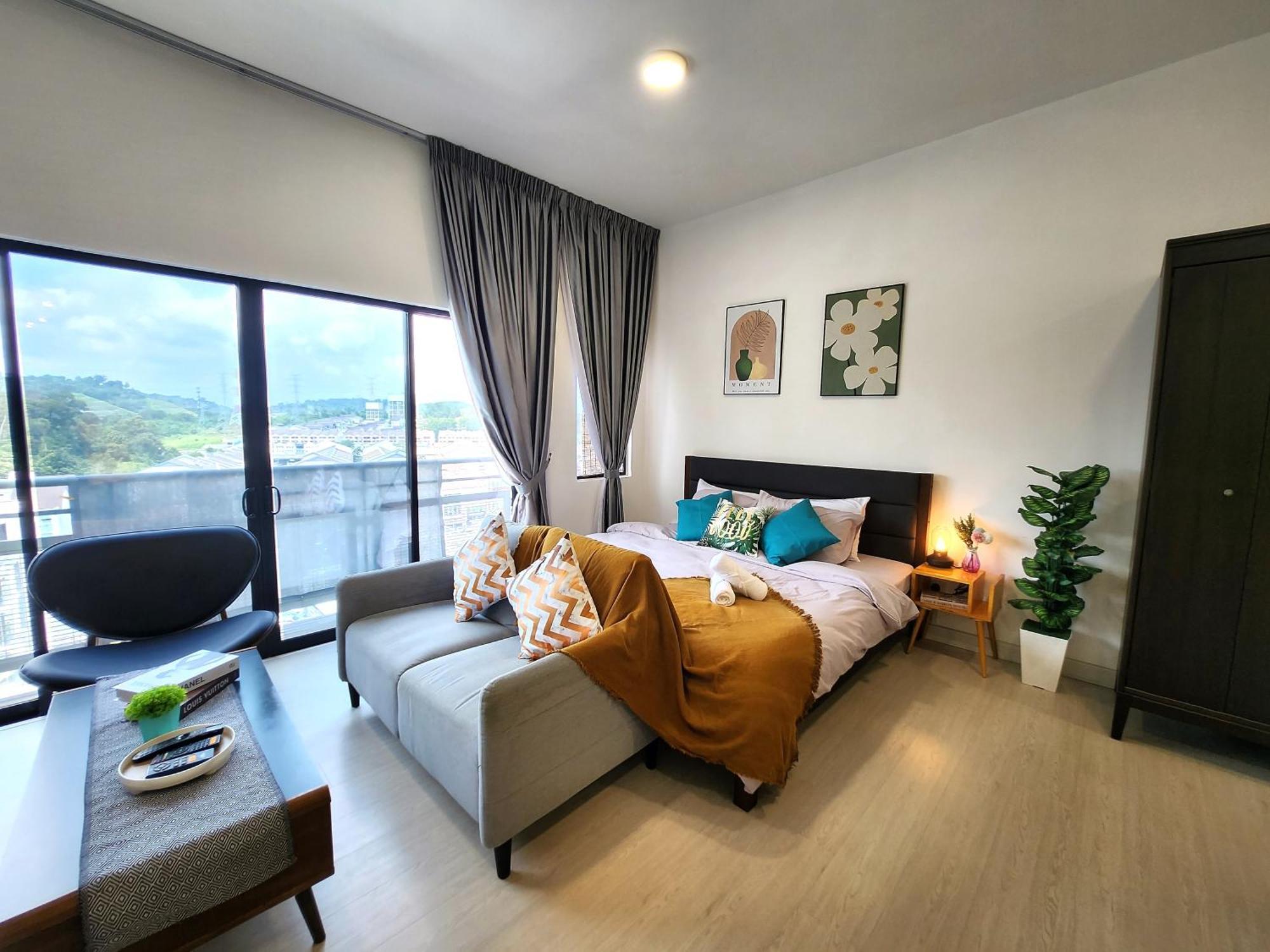 Taman Equine Comfy Studio#greenery View#4 Pax#aeon Mall Apartment *